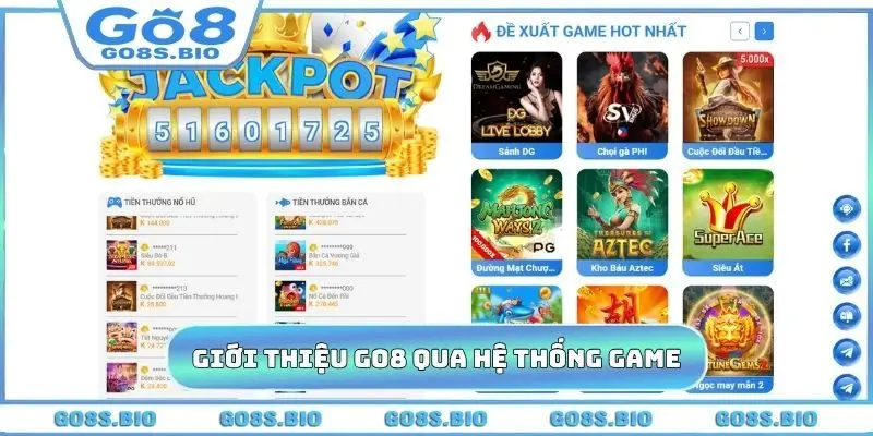 Giới thiệu GO8 qua hệ thống game phong phú