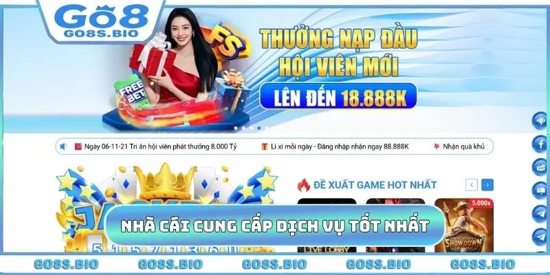 Nhà cái cung cấp dịch vụ trợ giúp tốt nhất