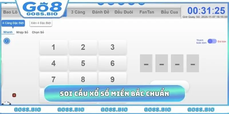 Soi cầu xổ số miền Bắc chuẩn