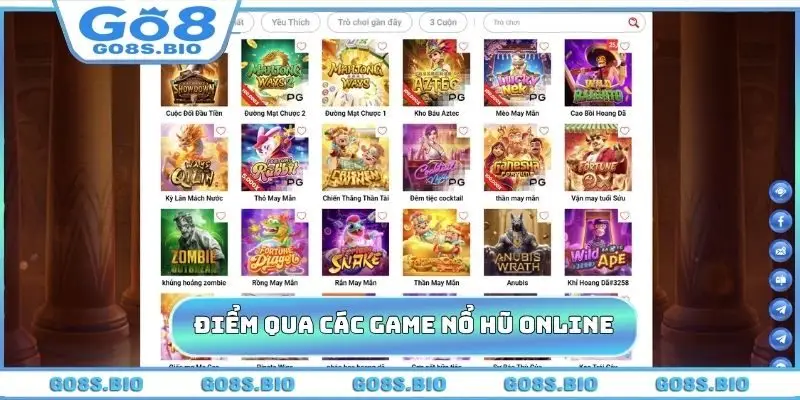 Điểm qua các game nổ hũ online hấp dẫn